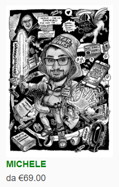 caricature laurea michele rovigo