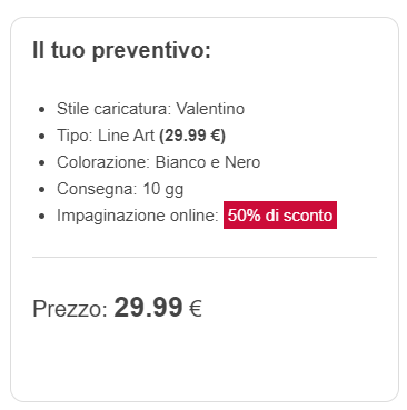 Prezzo caricatura laurea