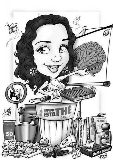 Caricature laurea di Valentino Papiri di Laurea di Valentino
