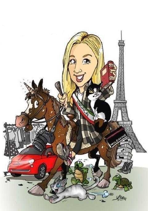 Caricature laurea di Valentino Papirista Valentino
