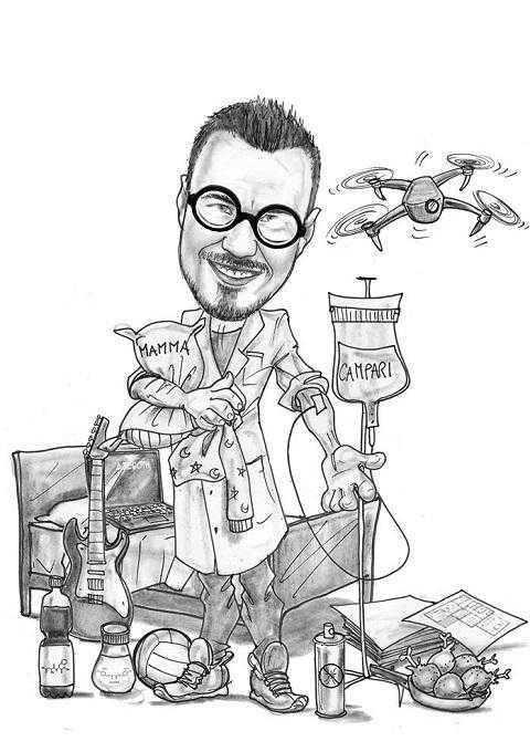 Caricature laurea di paolo Papiri di Laurea di paolo