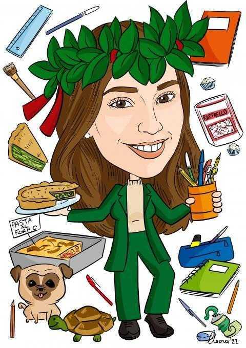 Caricature di Chiara: papiri di laurea, matrimoni, feste Caricature di Chiara: papiri di laurea, matrimoni, feste