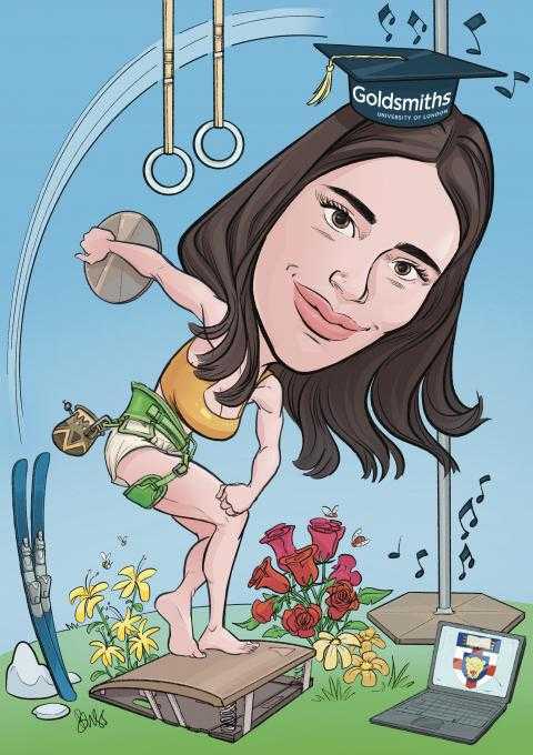 Caricature di laurea di Benedetta Dossi Caricature di laurea di Benedetta Dossi