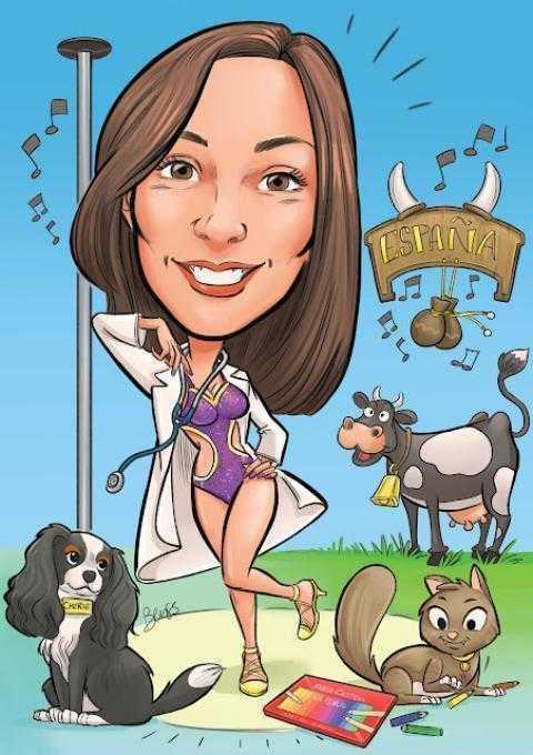 Caricature laurea di Benedetta Caricature laurea di Benedetta