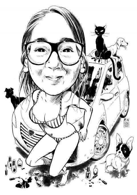 Caricature laurea di RobyBasso Papirista RobyBasso