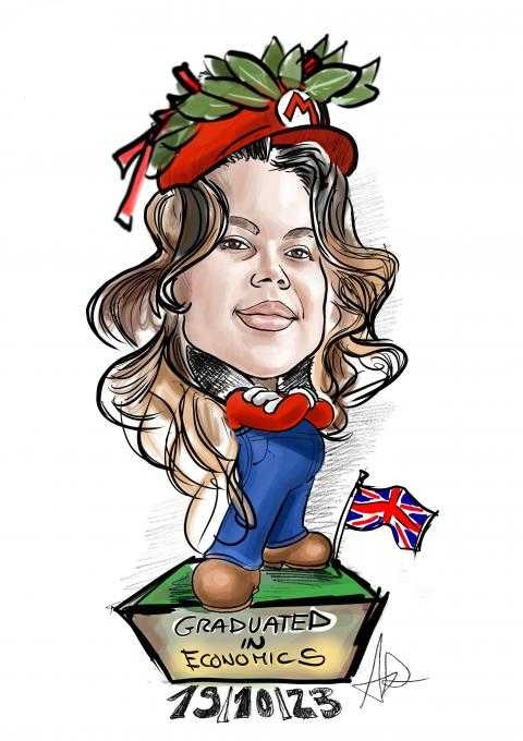 Caricature laurea di La tua Caricatura Papirista La tua Caricatura
